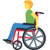 Man in Manual Wheelchair - Twemoji