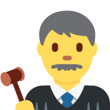 Man Judge - Twemoji