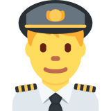 Man Pilot - Twemoji