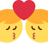 Kiss: Man, Man - Twemoji