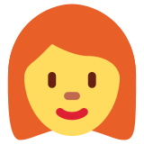 Woman: Red Hair - Twemoji