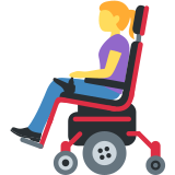 Woman in Manual Wheelchair - Twemoji