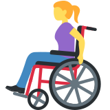 Woman in Manual Wheelchair - Twemoji