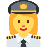 Woman Pilot - Twemoji