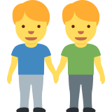 Two Men Holding Hands - Twemoji