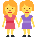 Women Holding Hands - Twemoji