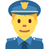 Man Police Officer - Twemoji