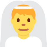 Man Bride - Twemoji