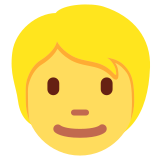 Blond Hair Person - Twemoji