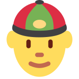Man with Chinese Cap - Twemoji