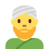 Man Wearing Turban - Twemoji