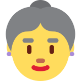 Old Woman - Twemoji