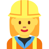 Woman Construction Worker - Twemoji