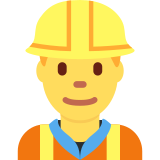 Man Construction Worker - Twemoji