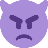 Angry Face with Horns - Twemoji