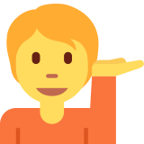 Person Tipping Hand - Twemoji