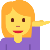 Woman Tipping Hand - Twemoji