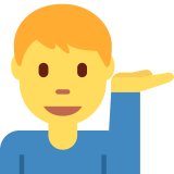 Man Tipping Hand - Twemoji