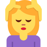 Woman Getting Head Massage - Twemoji