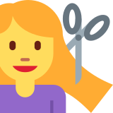 Woman Getting Haircut - Twemoji
