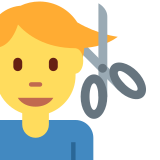 Man Getting Haircut - Twemoji