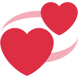 Revolving Hearts - Twemoji