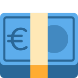 Euro Banknote - Twemoji