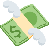 Money with Wings - Twemoji