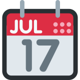 Tear-Off Calendar - Twemoji