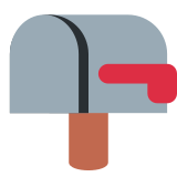Closed Mailbox with Raised Flag - Twemoji