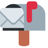 Open Mailbox with Raised Flag - Twemoji