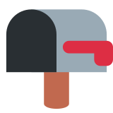Empty Mailbox with Raised Flag - Twemoji