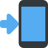Mobile Phone with Arrow - Twemoji