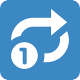 Repeat Single Button - Twemoji