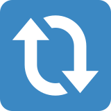 Clockwise Vertical Arrows - Twemoji