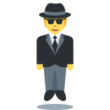Person in Suit Levitating - Twemoji
