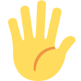 Hand with Fingers Splayed - Twemoji