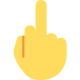 Middle Finger - Twemoji