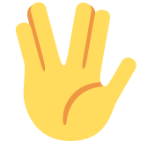 Vulcan Salute - Twemoji