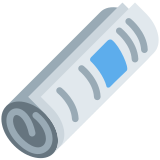 Rolled-Up Newspaper - Twemoji