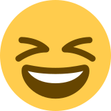 Grinning Squinting Face - Twemoji