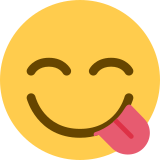 Face Savoring Food (Yummy Face) - Twemoji