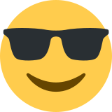 Smiling Face with Sunglasses - Twemoji