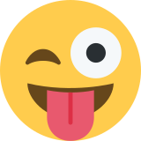 Winking Face with Tongue - Twemoji
