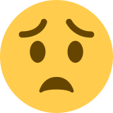Worried Face - Twemoji