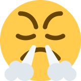 Face with Steam from Nose - Twemoji