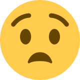 Anguished Face - Twemoji