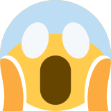 Face Screaming in Fear - Twemoji