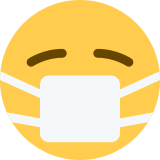 Face with Medical Mask - Twemoji