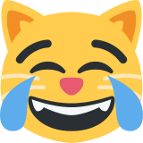 Cat Face with Tears of Joy - Twemoji
